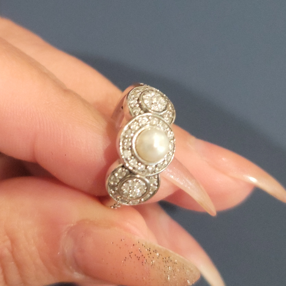 14K gold/pearl ring